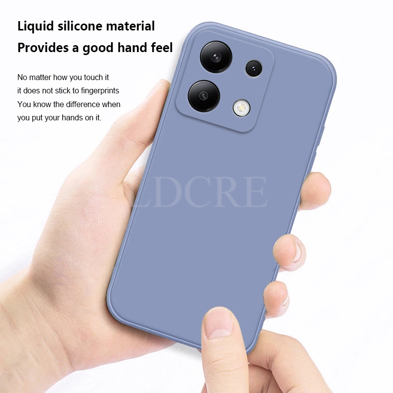 Para Xiaomi Redmi Note 13 funda de silicona líquida Redmi Note 13 Pro Plus funda protectora de TPU para teléfono Redmi Note 13