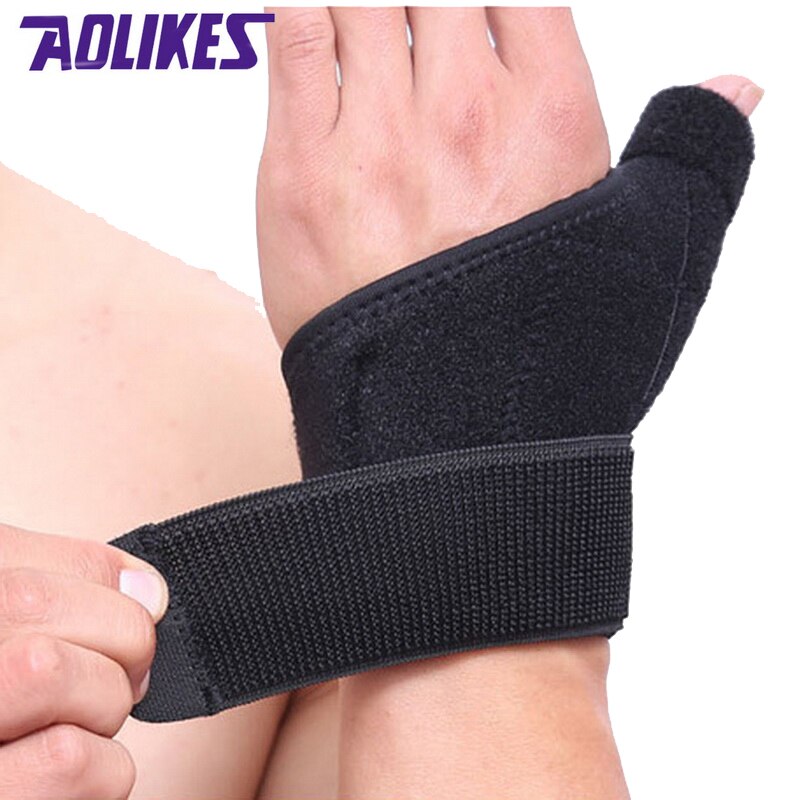 AOLIKES – protection contre les entorses du pouce, enveloppe de Support de poignet, gaine tendineuse, Fracture fixe, souris, Correction des doigts, sécurité sportive, 1 pièces