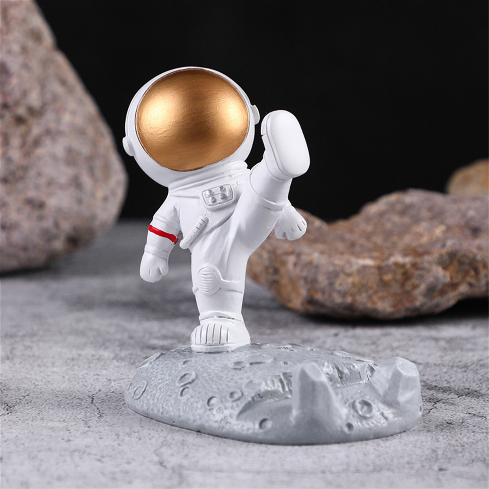 4 # Desktop Holder Stand Iphone Astronaut Universele Mobiel Smartphone Houder Bureau Decoratie Artikelen Voor Accessoires: E