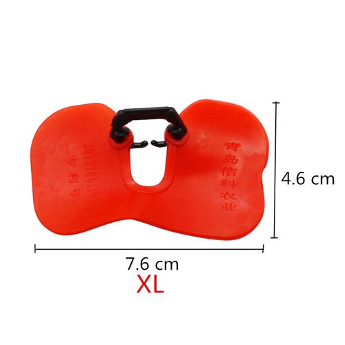 10 kpl broilerin lasit kana tarpeen s/m/l/xl punainen pehmeä kanan nokkimisen estolasit ilman pulttia siipikarjan ruokintavälineitä: Xl