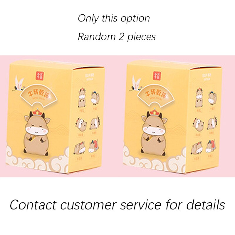 Brangdy national tide ancient child model student toy figure decoration ornamen blind box doll hand-made for boy and girl: Random 2pcs