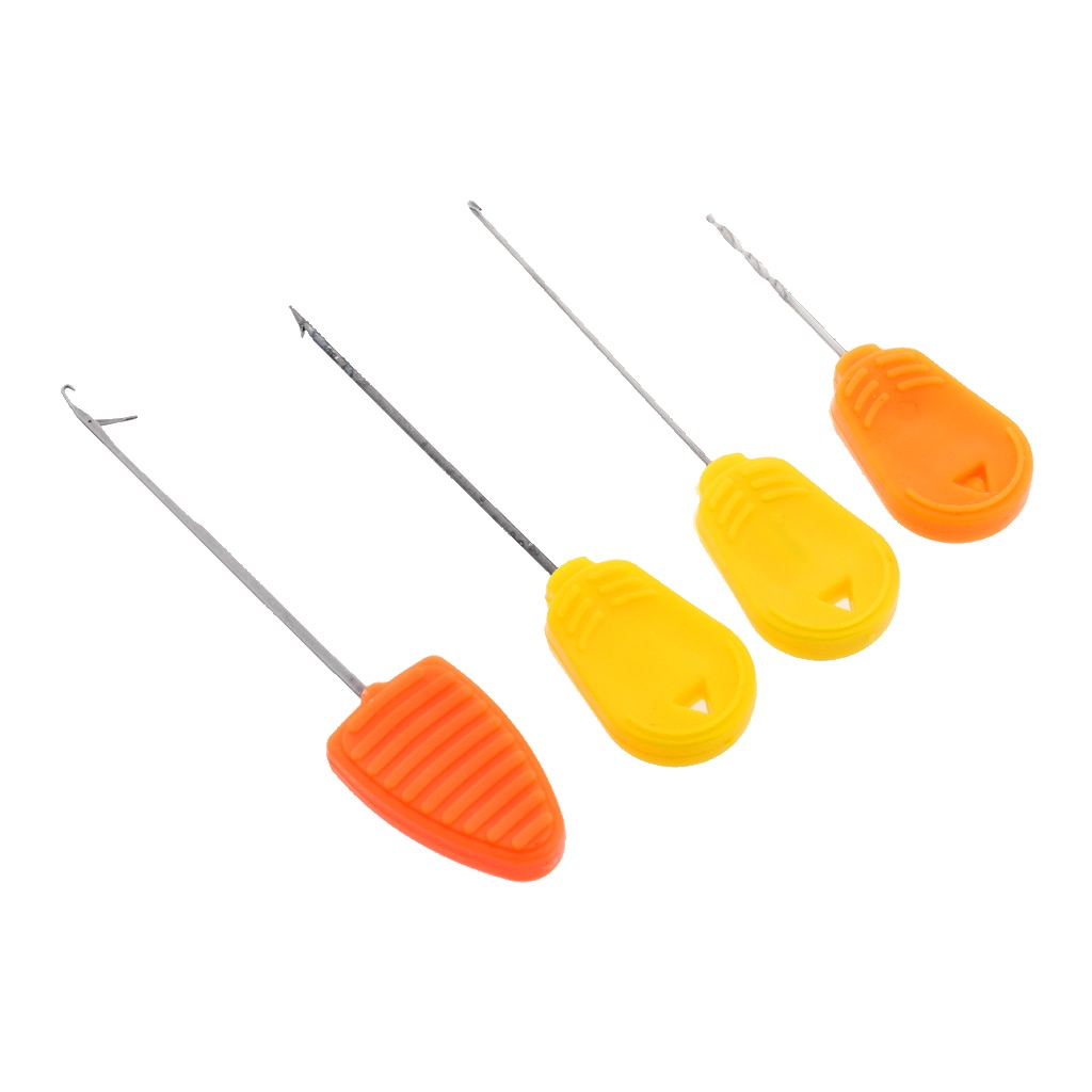 Juego de aguja de carnada para pesca de carpa, accesorios de pesca, 4 Uds.