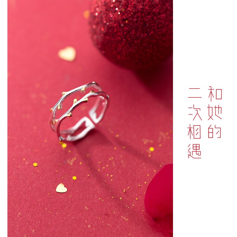 Romantische Charmante Tak Open Ring Voor Vrouwen Vintage Boho Knuckle Partij Ringen Gothic Punk Sieraden Cadeaus Voor Meisjes