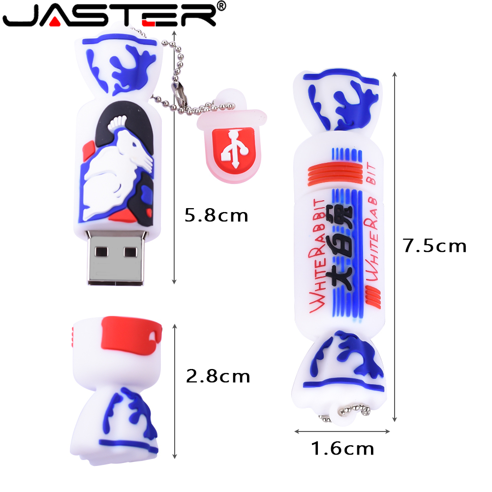 JASTER Fruit USB flash drive 64GB Vegetable Pen drive Chocolate Ice cream Memory stick Carrot Chili Pendrive 32GB Eggplant Candy