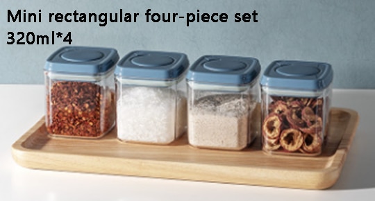Airtight Food Storage Containers with One Key Press to Seal Lids Waterproof and stackable Suitable for storing flour, nuts, etc.: 16