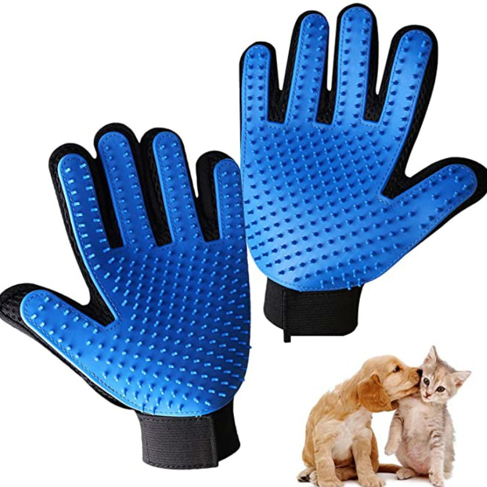 Kat Grooming Handschoen Voor Katten Wol Handschoen Pet Haar Deshedding Borstel Kam Handschoen Voor Hond Reiniging Massage Handschoen Voor dier