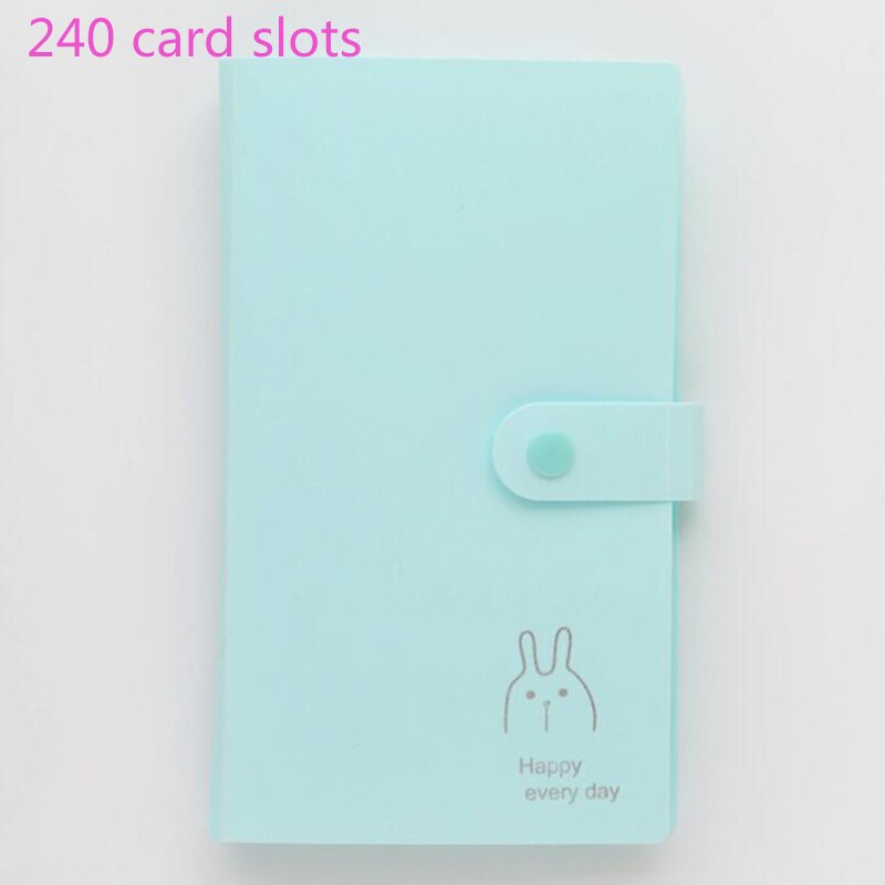 Étui de rangement pour Album Photo, 240 pochettes, carte de nom et d'identité, Protection pour Album Photo, accessoires pour la maison: Blue Green