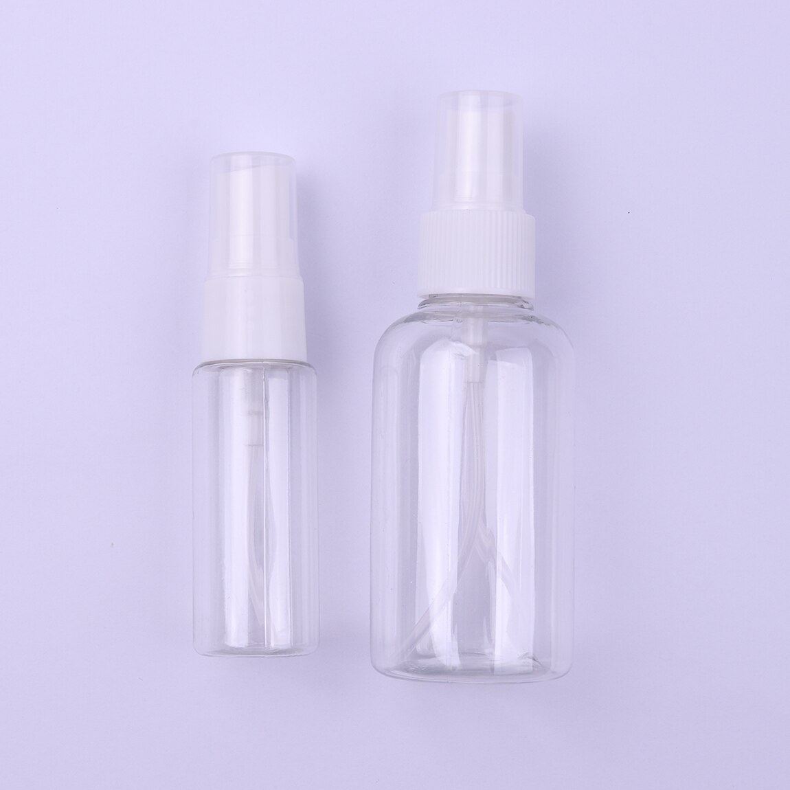 2 stk 75ml tomme små sprayflaske flasker gennemsigtig plast parfume forstøver