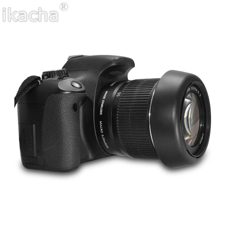 DSLR Paraluce per obiettivi fotografici A Baionetta EW-60C EW60C per canone EF-S 18-55mm f/3.5-5.6 è II 58mm Lente