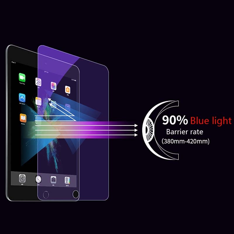 Anti Blue Light Tempered Glass For iPad 10.2 9.7 10. 5 10.9 11 Full Cover Screen Protector For ipad 8 7 6 5 Air 4 3 2 Mini 5 4