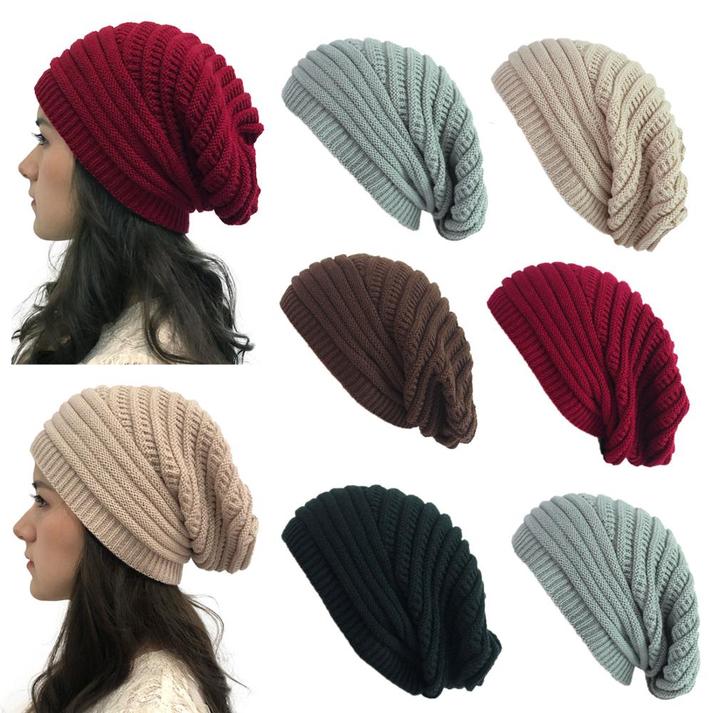 Damer efterår og vinter varm hætte strikket hat udendørs varm hat vinter hat til kvinder