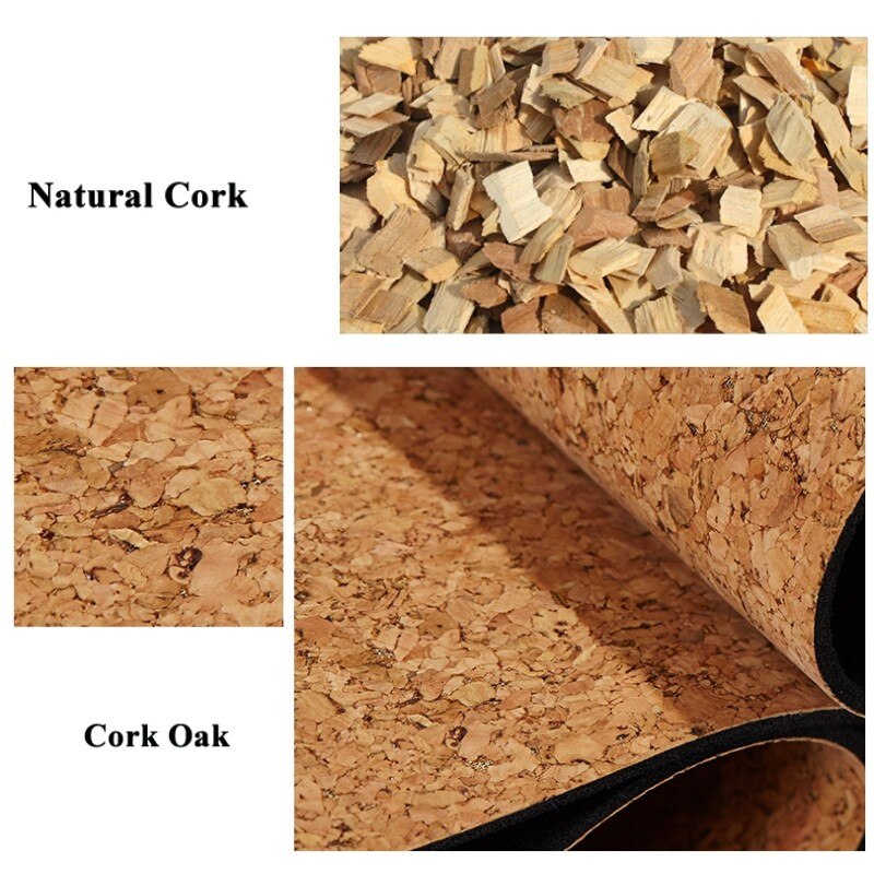 Tpe verbreedt yogamat 183cm*68cm kurk yogamat comfortabele antislip pilatesmat draagbare buiten oefenmat 5mm dik