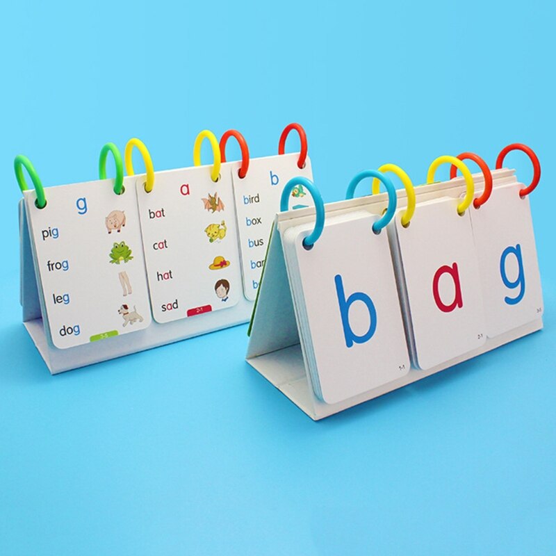 66-teiliges Lernspielzeug für Kinder - Lernkarten mit Lautschrift und Alphabeten für das Lesenlernen
