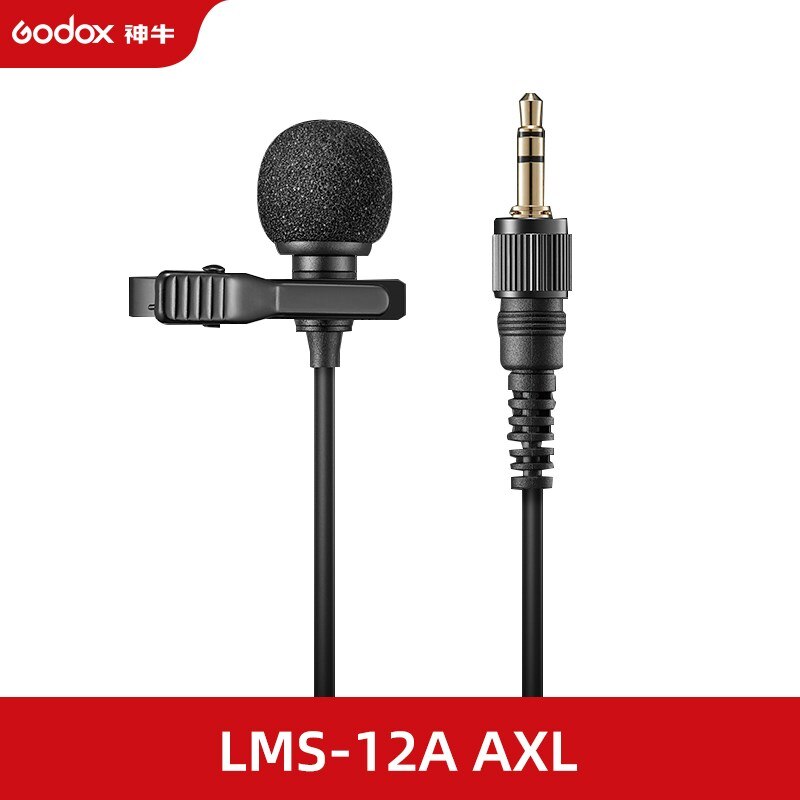 Godox lms -12a ax axl omnidirektionales lavalier-mikrofon, kompatibel mit drahtlosen mikrofonsystemen und geräten mit 3.5mm trs: Lms -12a axl