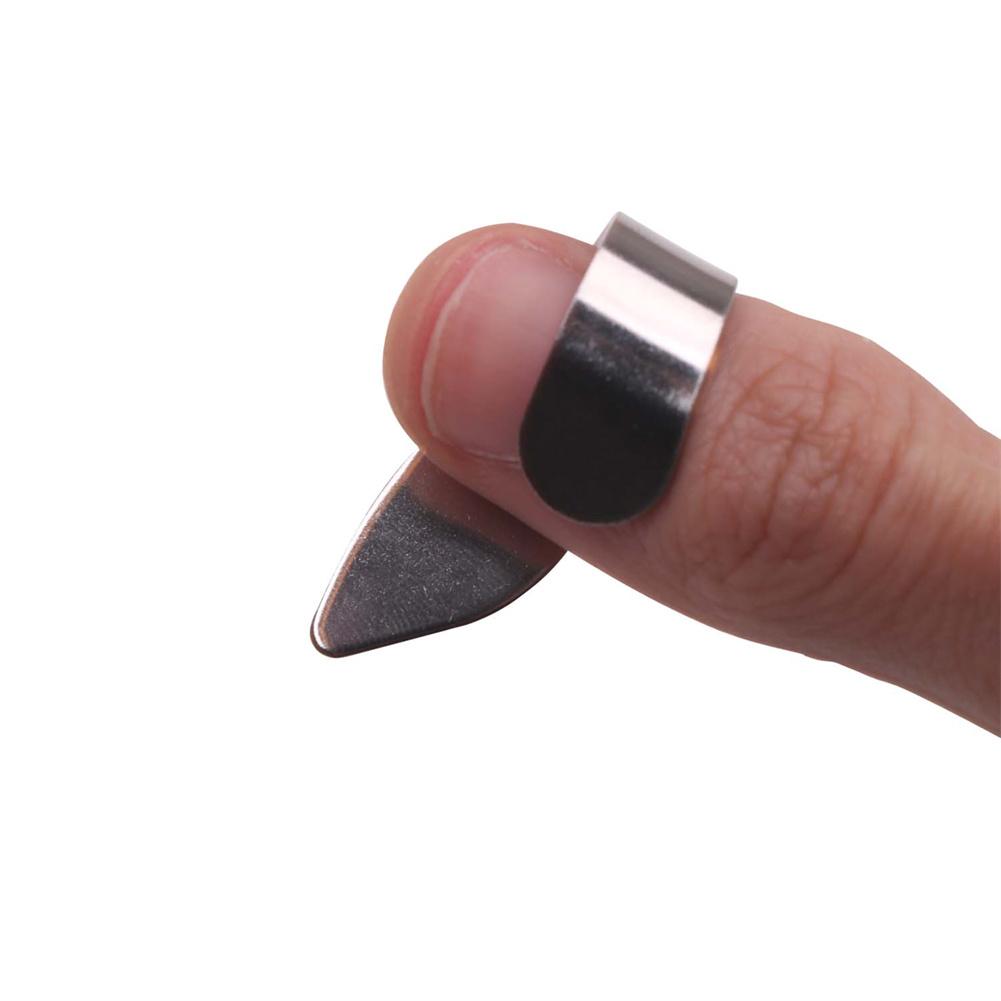 Plettri per chitarra con pollice in metallo per unghie plettri impostato di accessori per basso elettrico acustico in metallo