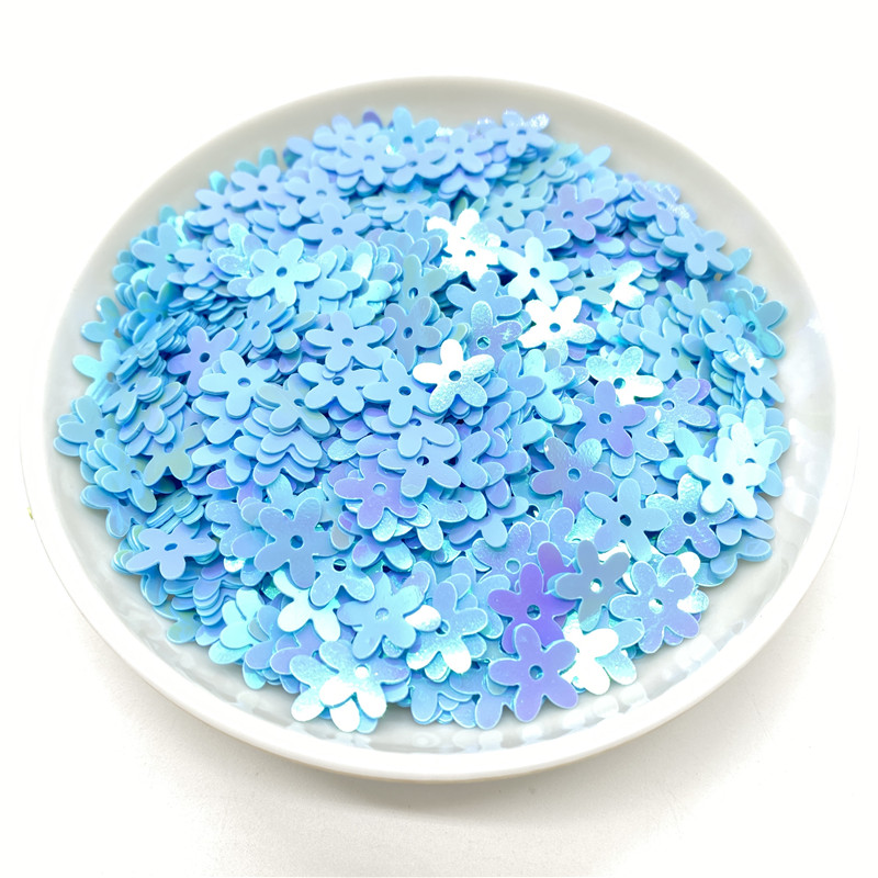 500Pcs/Lot 10mm Sequins PVC Flat Flower Shape Loose Sequin Paillettes Sewing Craft DIY Scrapbooking: 09