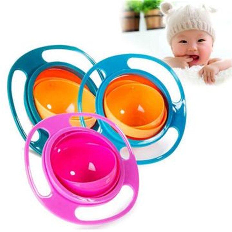 Baby Kom Universele Gyro Kom Praktische Kinderen 360 Graden Draaien Balance Gyro Paraplu Kom Spill-Proof Kom