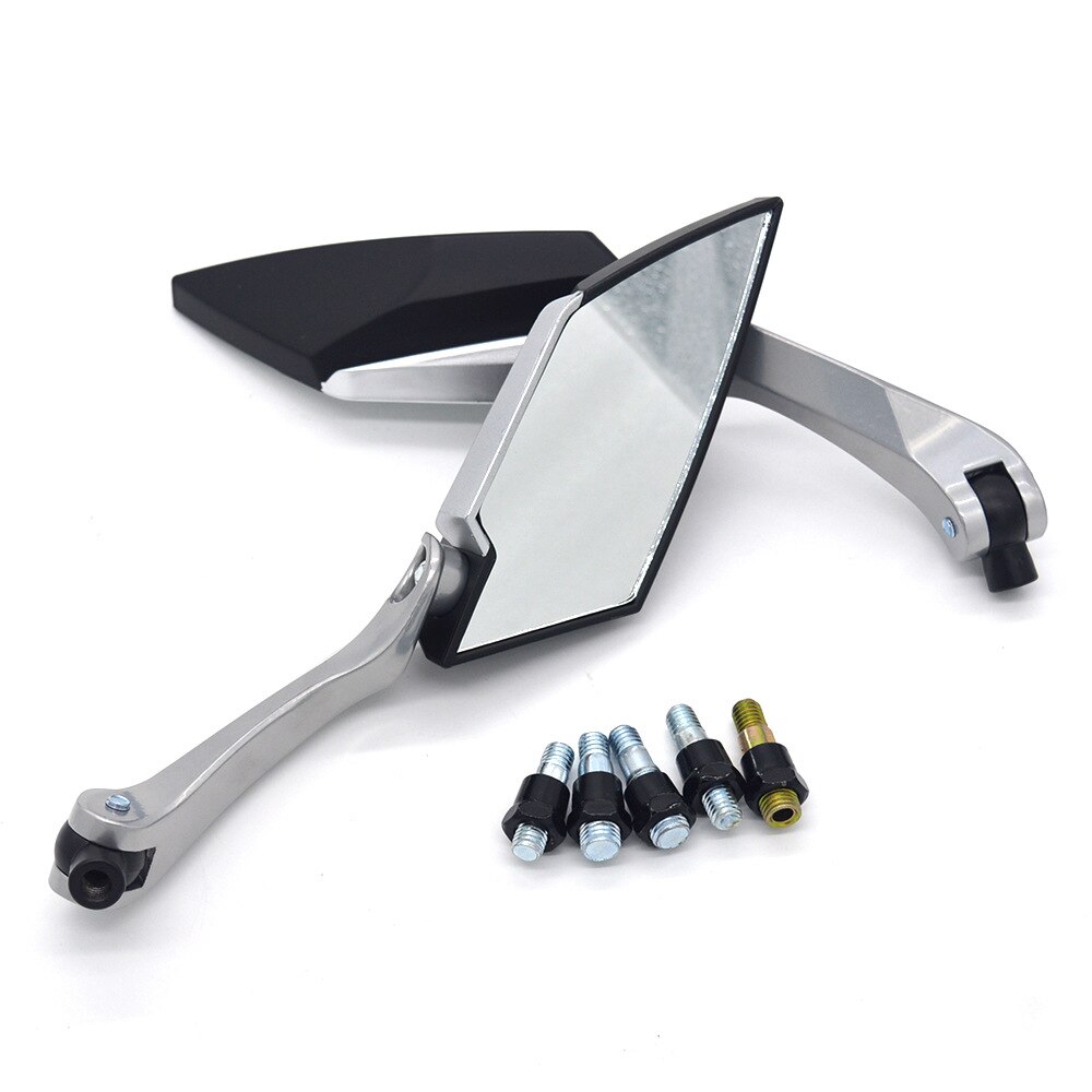5 colores empuñaduras de aluminio vista Universal motocicleta espejo retrovisor modificado