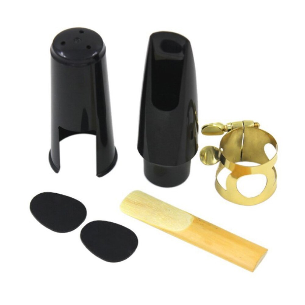 Saxophone Mouthpiece Set with Cap Metal Buckle Reed Sax Musical Instrument Accessories: alto