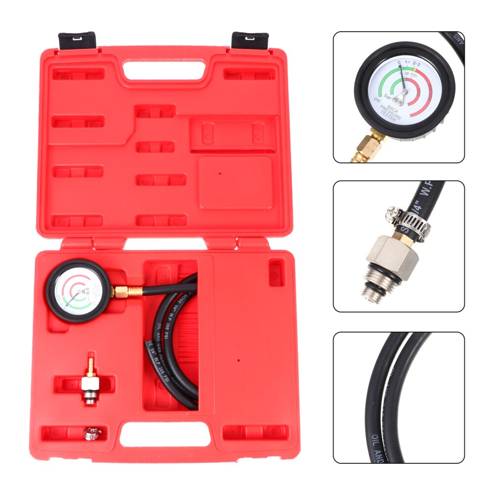 1 Set Durable Portable Practical Exhaust Back Pressure Tester Plugging Detection Meter Emission Detector for Truck: Default Title