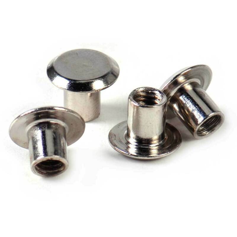 100x Effen Binding Schroef Stud Knop Nagel Klinknagels Lederen Riem Tas Wallet Craft