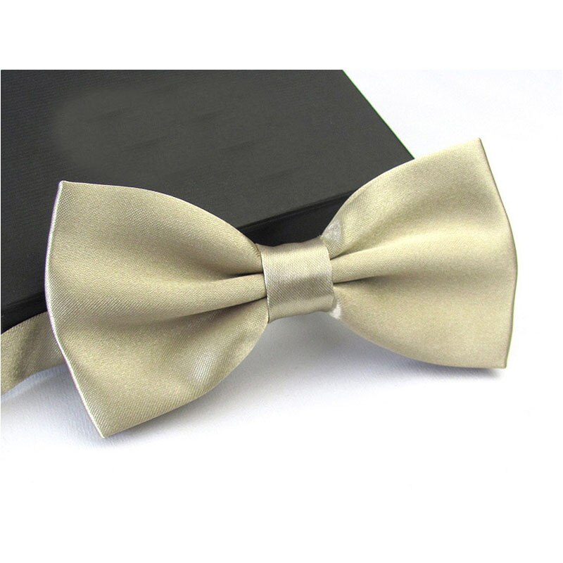 Chemise avec nœud papillon pour homme, vêtement formel, Business, mariage,: a27 Light Champagne