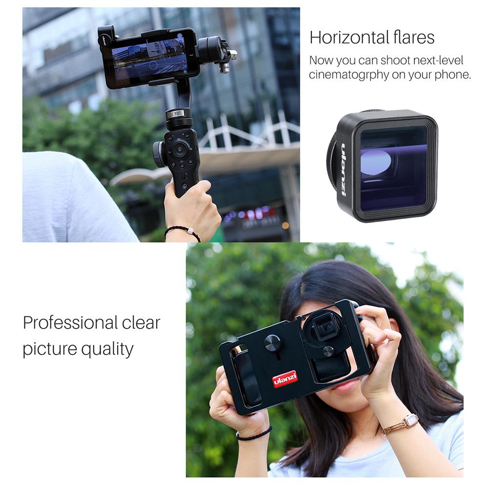 Ulanzi 17mm Universel 1.33X Anamorphique Téléphone Lentille pour iPhone Xs Max X Huawei P20 Pro Mate Tournage Cinéma Lentille de Téléphone