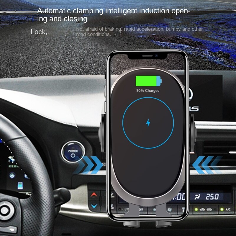 New 15w car phone holder wireless charger for samsung  s21 s20 iphone 13 12 11 x fast charging automatic clamping mount air vent