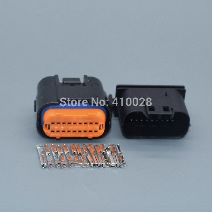 shhworldsea 18 Pin/Way ECU Standard Pinheader Male Female Plug Housing Automotive Connector MX23A18SF1 MX23A18NF1: 1set female male