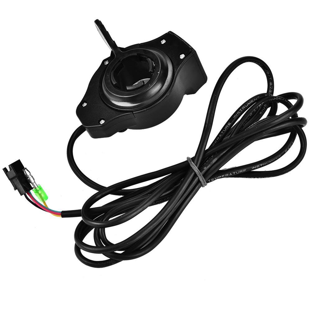 12-99v e-bike polegar acelerador com display lcd scooter elétrico guiador preto polegar apertos de acelerador para bicicleta elétrica acessório