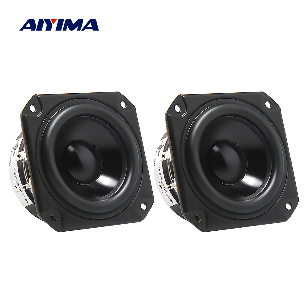 Aiyima 2 Stuks 3 Inch Full Range Speaker Driver 4 Ohm 40W Boekenplank Speaker Loudapeaker Home Theater