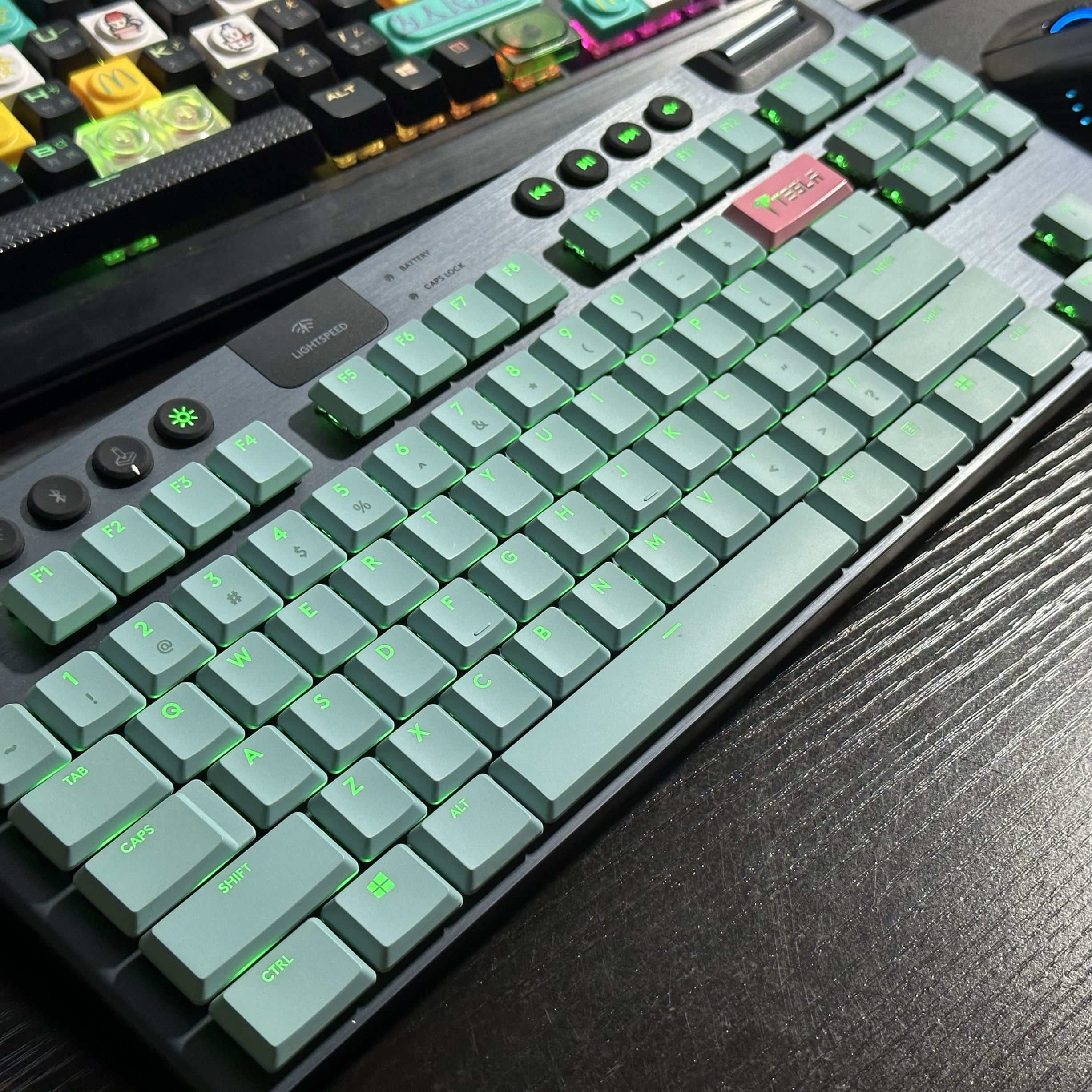 G913 tkl färgade tangenter trådbundna mekaniska speltangentbordsknappar  g913 g915 g913 g913 tkl  g813 tkl tangenter: Brun