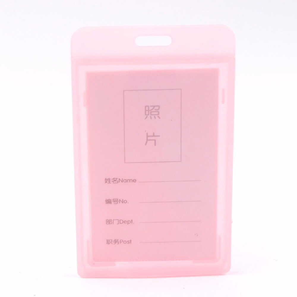 Durable Pack of Hard Plastic ID Card Badge Holder Employee Name Tag Student Card Holder Case ID Card Case