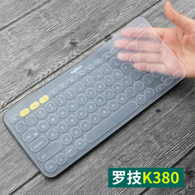 Keyboard Protector Ultra Thin Silicone Laptop Keyboard Cover Skin Protector for Logitech K380 Keyboard: Clear