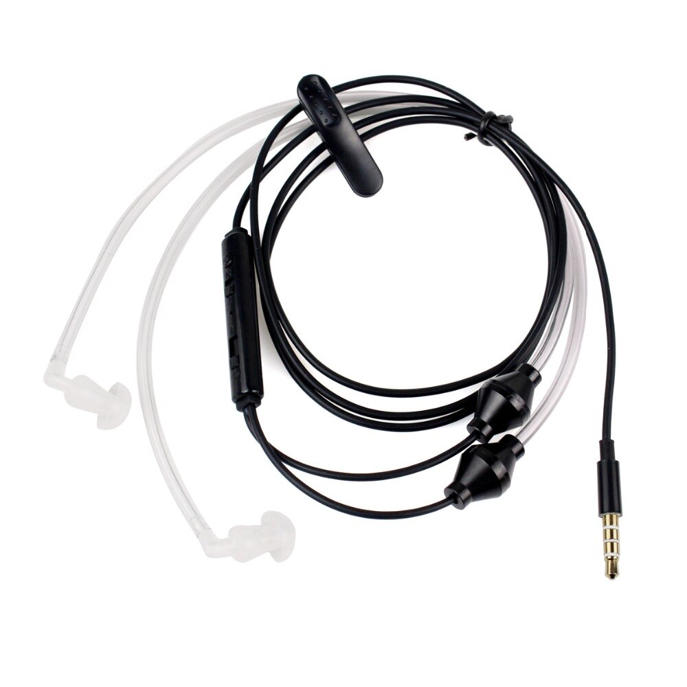 3,5mm Multifunktionale Anti-Radiation Luftkanal Hörer Headset für Alle 3,5mm Handys Anrufe Empfangen