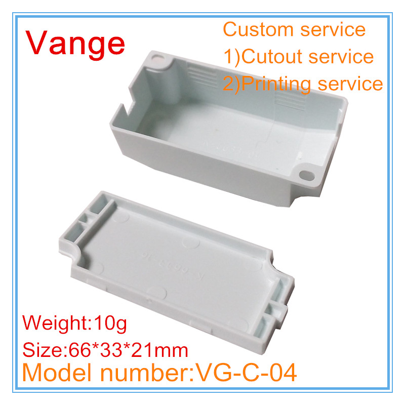 10pcs/lot extruded molding plastic housing led driver power box IP54 fireproof PC plastic case 66*33*21mm