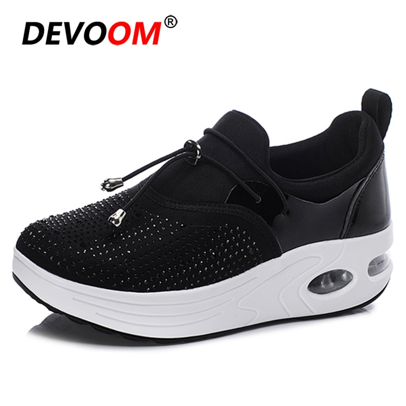 Swing Toning Shoes Women weight loss Platform Slimming Fitness Shoes Ladies Leather Sport Wedges Shoes for Women Sneakers
