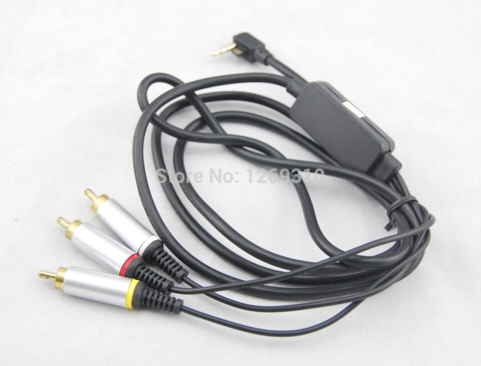 Cordon de câble AV Composite RCA pour PSP 2000 3000 mince vers TV
