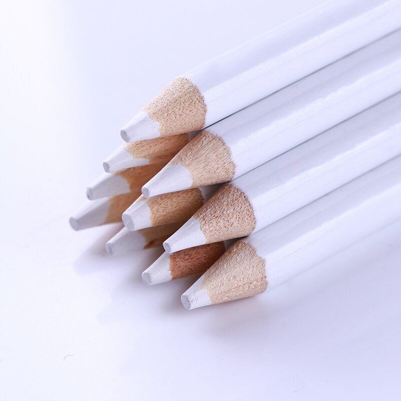 10 Pcs White Wax Nail Rhinestone Picker Pen Set Gems Dotting Pencil Easily Picking Wood Accessory Nail Art Tool Kit