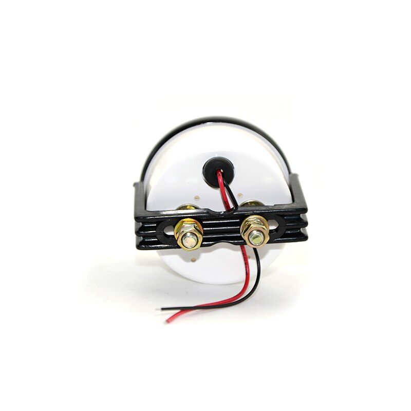 2" 52mm Ammeter Gauge 60-0-60A White Face Black Rim Car Analog Gauge