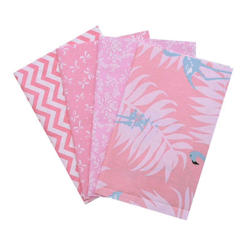 4Pcs 25x20cm Cotton Fabric Floral Print Mixed Style Handmade DIY Children Kids Sewing Patchwork Cloth Material: B08