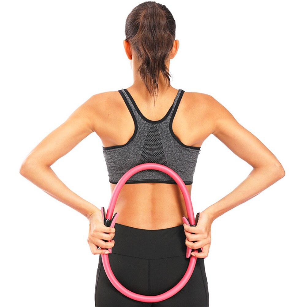 1Pc Yoga Pilates Ring Magic Wrap Afslanken Body Building Training Fitness Training Zware Yoga Cirkel 6 Kleuren