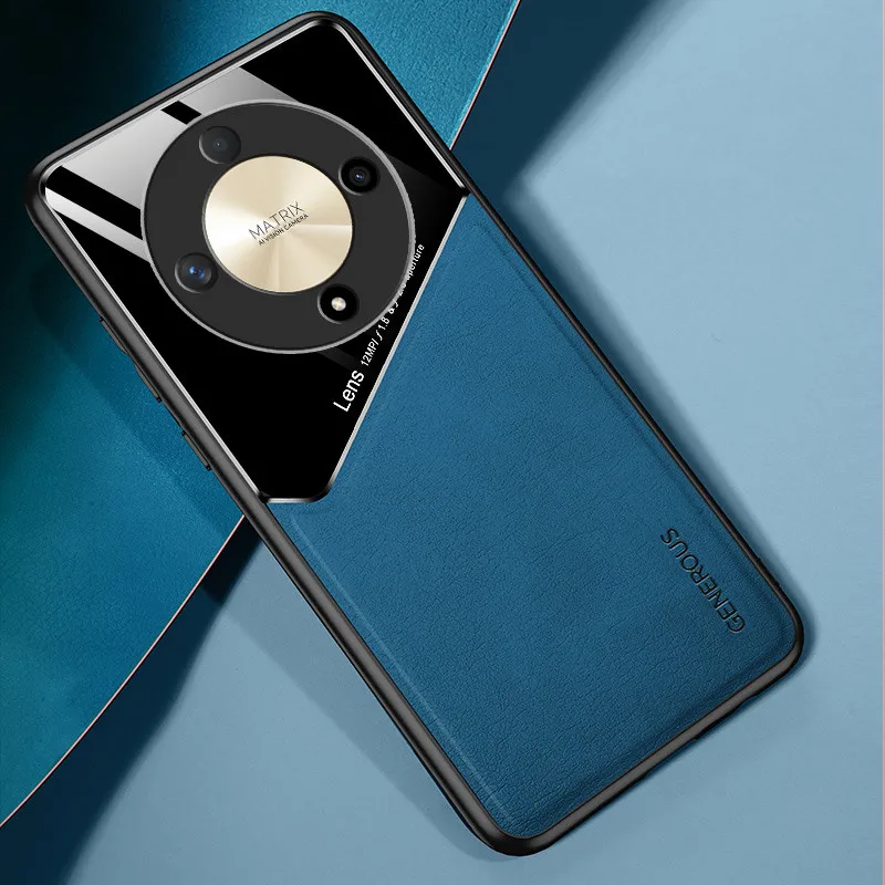 Støtsikkert deksel til honor magi 6 lite magi 5 pro  x9b x8b x9a x8a honor 90 70 lite beskyttelsesdeksel magnetisk holderdeksel: Abs / Blå