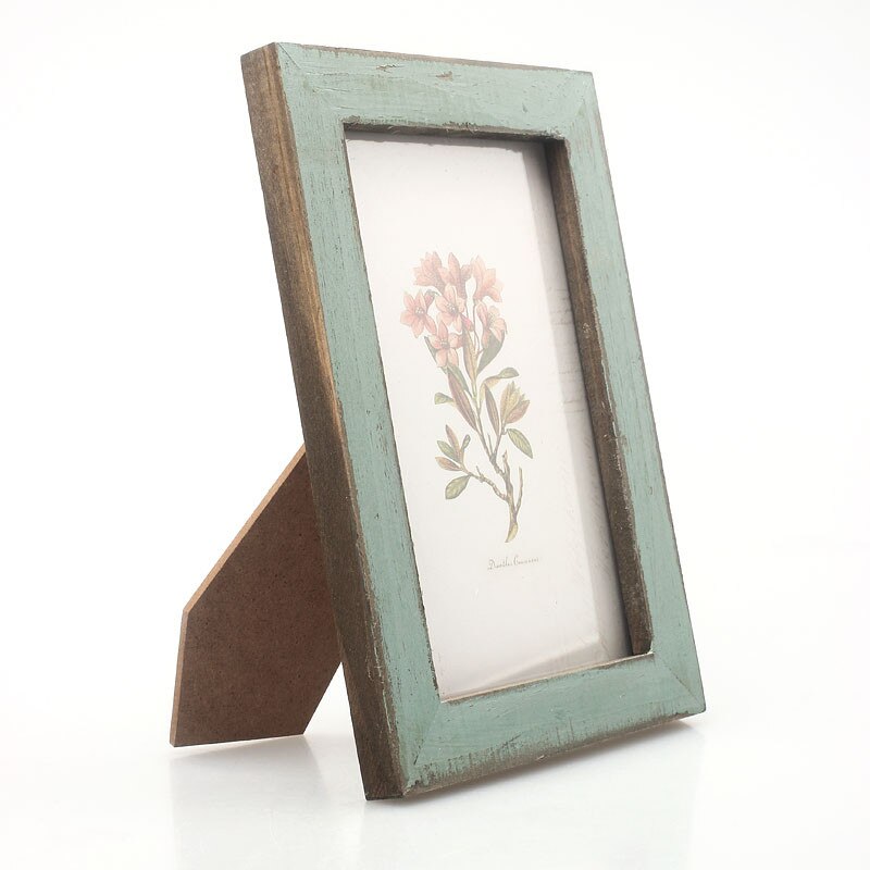 1PC marcos de fotos de Irregular Vintage marco de fotos decoración cálida para el hogar boda de madera marcos de fotos DIY