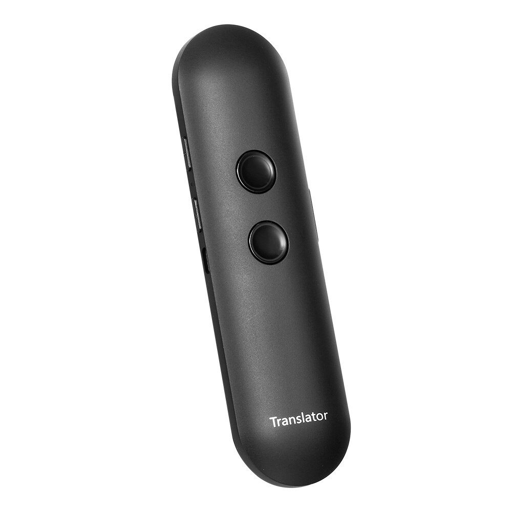 Language Translator Text/Photo/Voice Translation/Real-time Translation/42+ Languages/BT Translator with APP iOS&Android Black