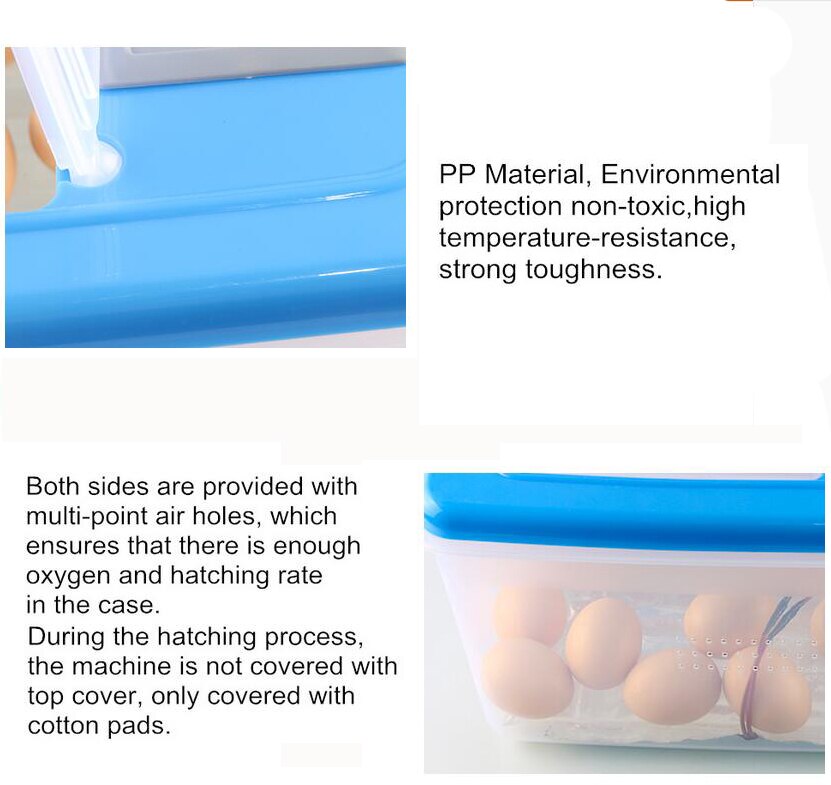 Mini 32 Egg Incubator Poultry Incubator Brooder Digital Temperature Hatchery Egg Incubator Hatcher Chicken Duck Bird Pigeon