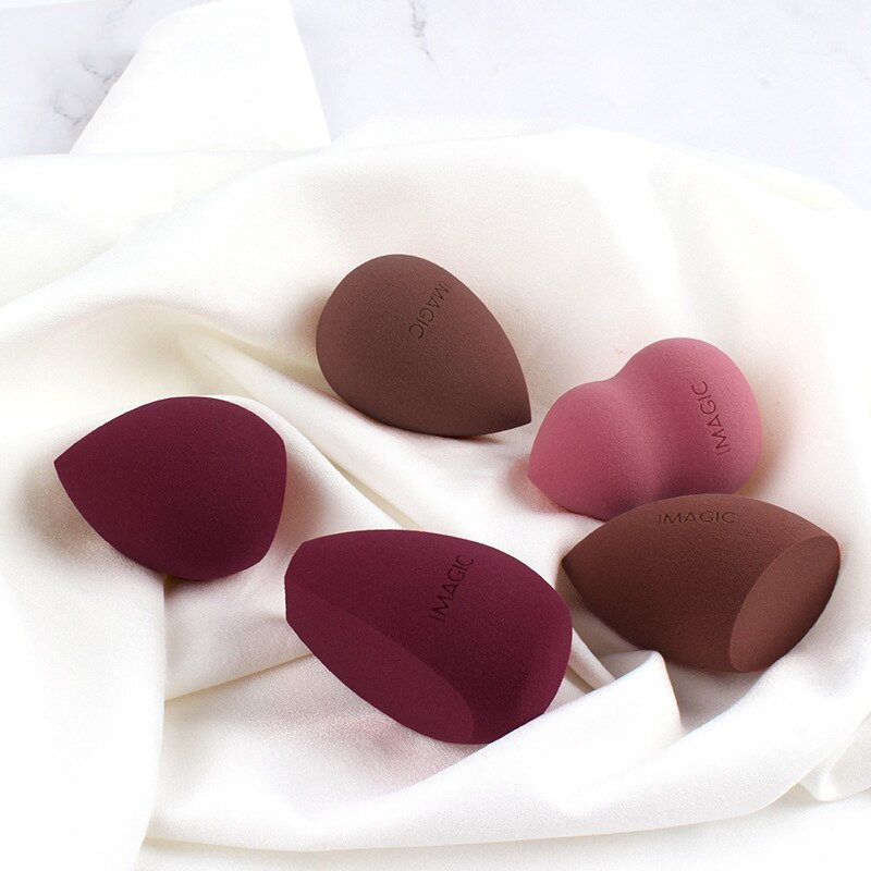 IMAGIC Makeup Egg Dry And Wet Use Non-latex Sponge Absorbent Cosmetic Foundation Beauty Powder Puff Soft Gourd Shape Puff