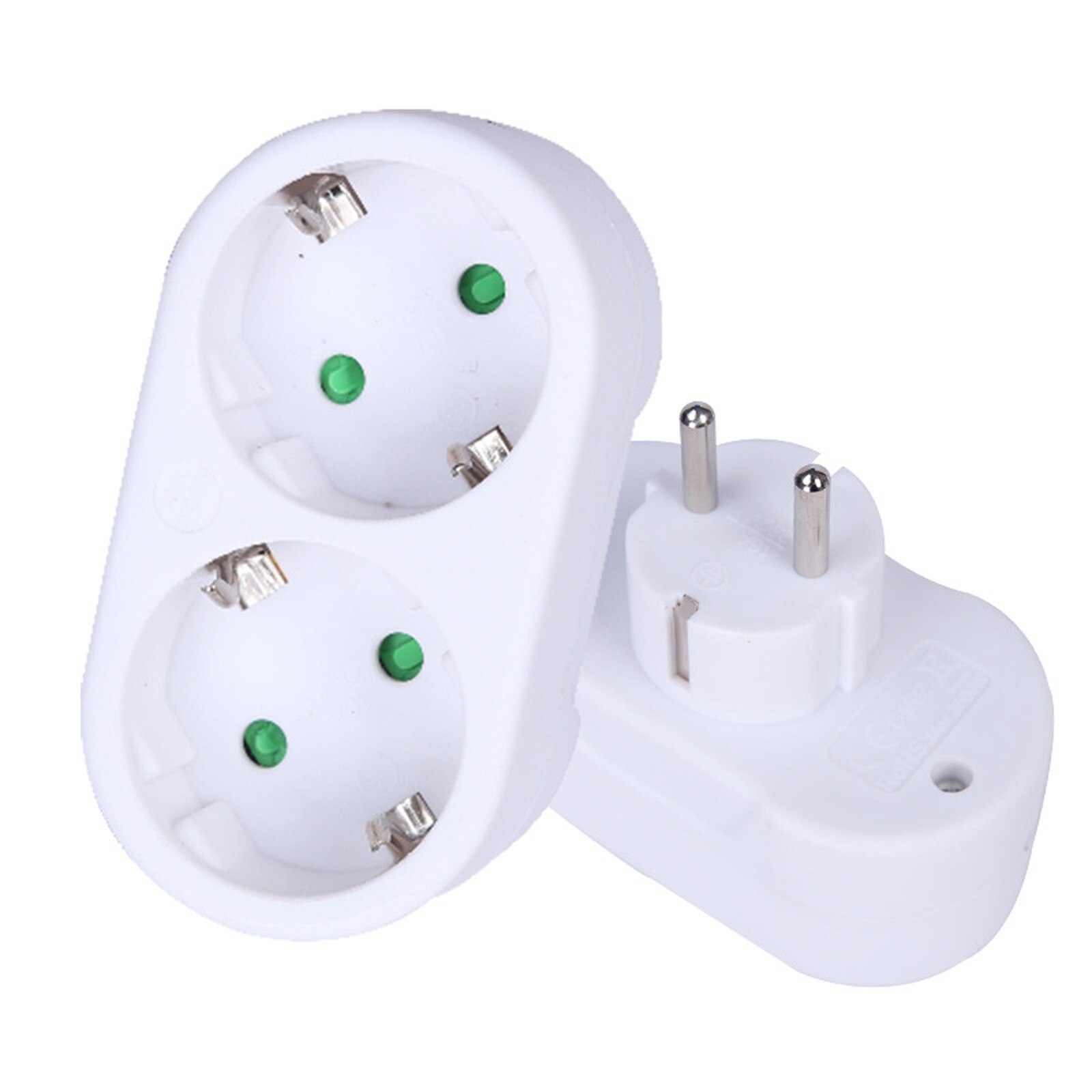 Prise murale ronde 2/3 trous, Standard européen, avec interrupteur On/Off, adaptateur électrique