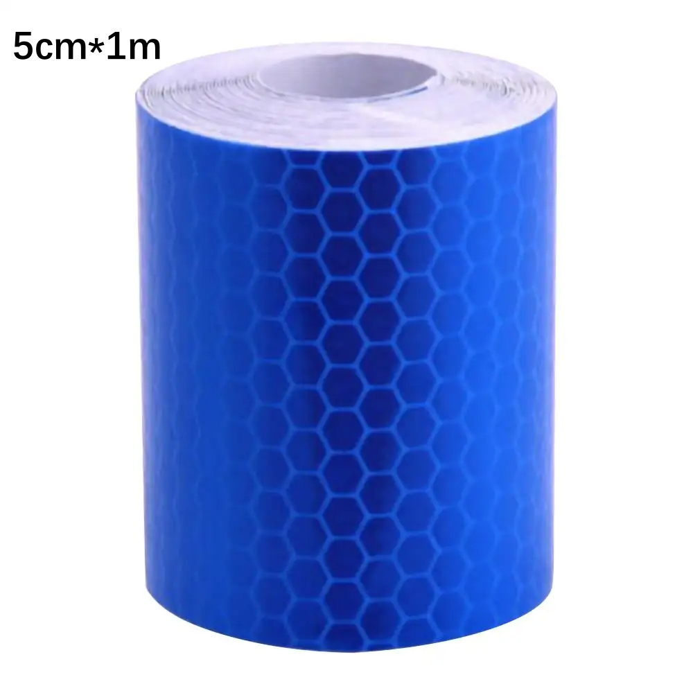 3M/1M Auto Reflektierende Band Auto Sicherheit Warnung Aufkleber Reflektor Schutz Band Streifen Film für Lkw Auto motorrad Aufkleber: Blau