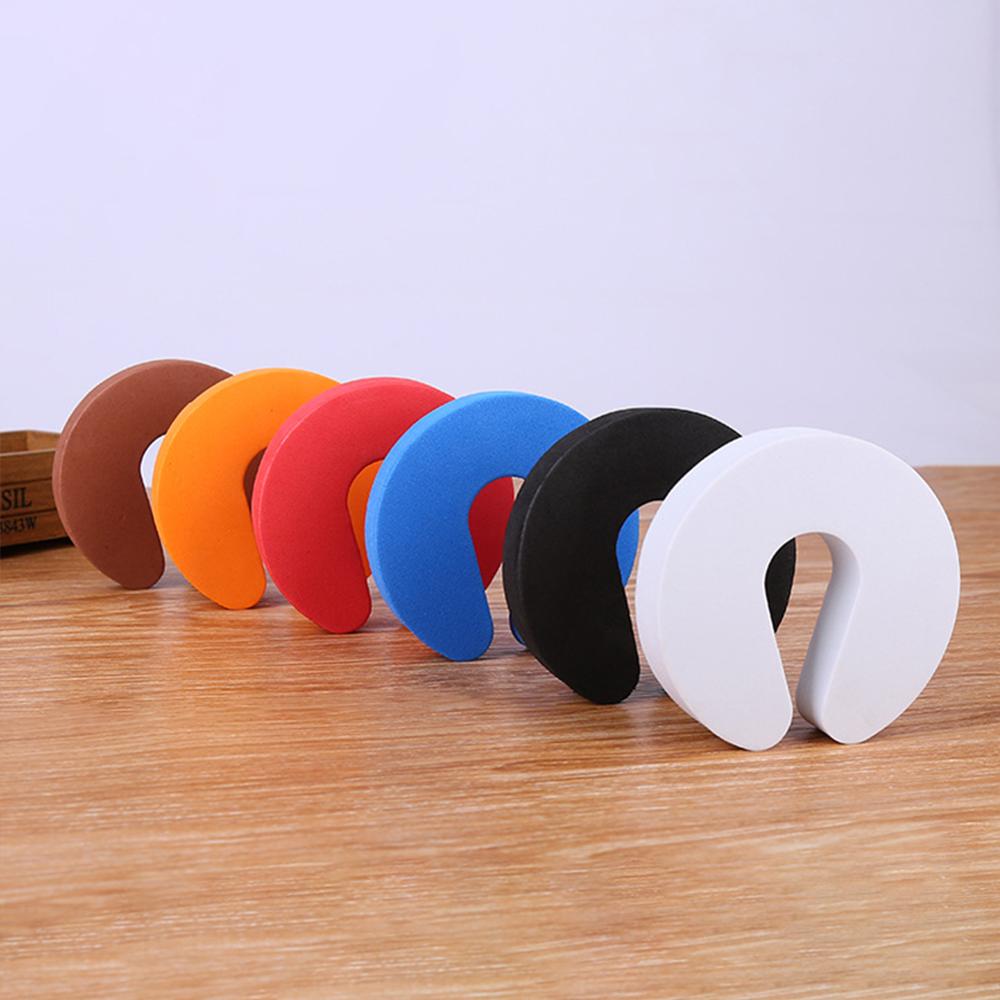 4 protectores de dedos multicolores para niños, protectores de seguridad suaves para puertas para bebés, tapón de puerta para niños, cerraduras seguras para bebés